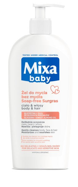 MIXA Baby Body & Hair, 400 ml | Vaistine1.lt | WestPharmacy.eu