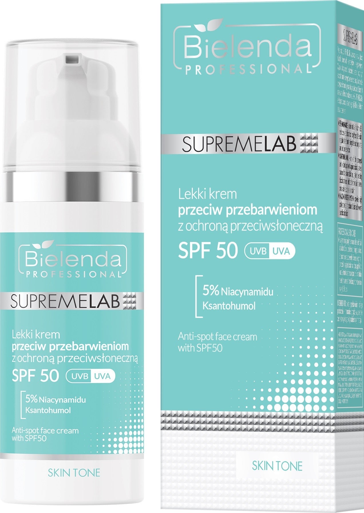 BIELENDA PROFESSIONAL Supremelab Skin Tone Light Anti-Pigmentation Cream with SPF50 UVA/UVB 50 ml.  - Vaistine1.lt | WestPharmacy.eu