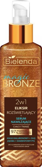 BIELENDA Magic Bronze Illuminating Elixir + Hydrating Serum 2-in-1 for face and body 150 ml  - Vaistine1.lt | WestPharmacy.eu