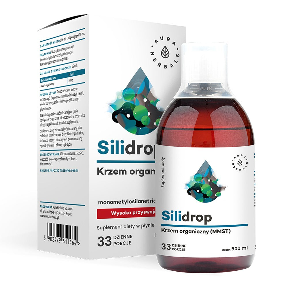 AURA HERBALS Silidrop Organic Silicon MMST 500 ml.  - Vaistine1.lt | WestPharmacy.eu