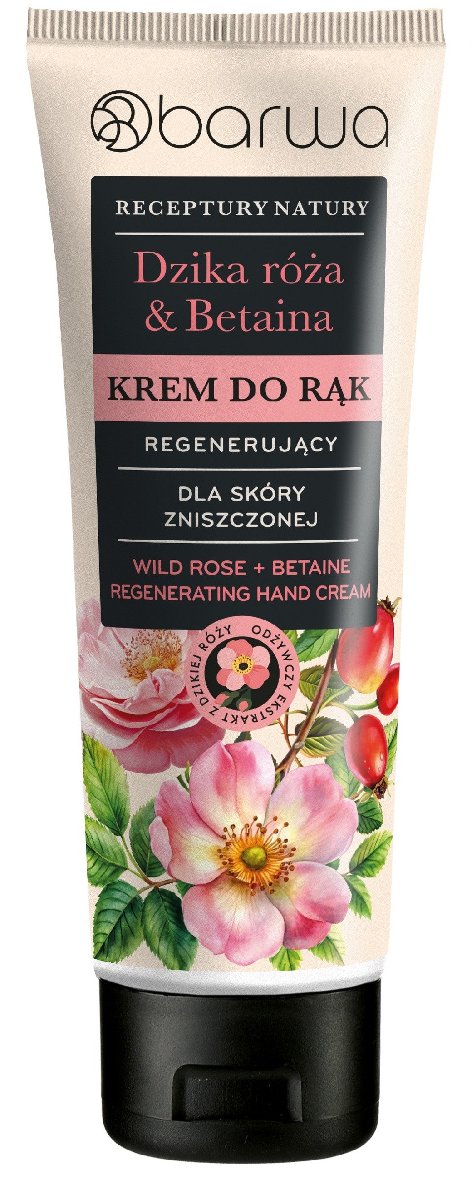 BARWA Nature's Recipes Regenerating Hand Cream - Wild Rose & Betaine 100 ml.  - Vaistine1.lt | WestPharmacy.eu