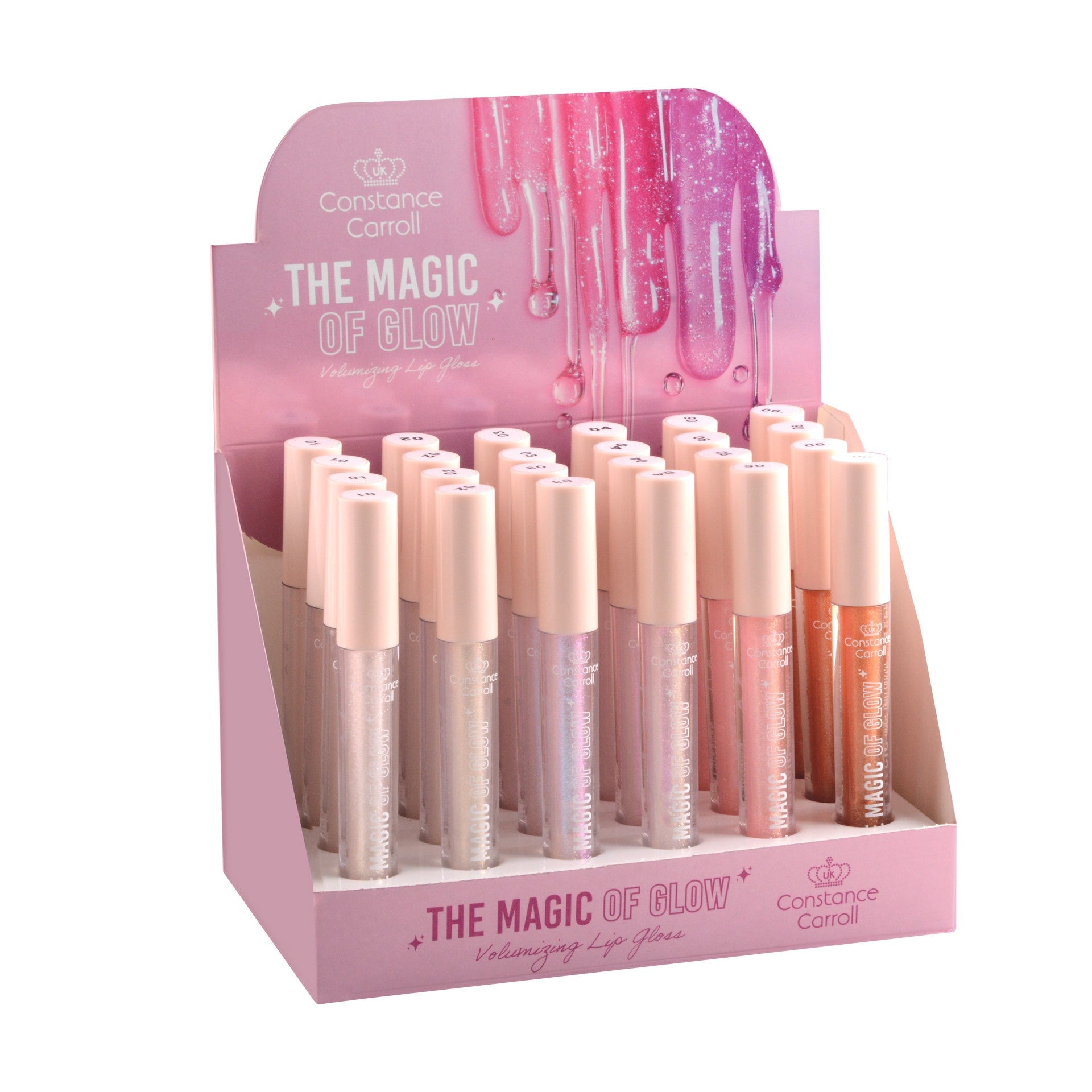 CONSTANCE CARROLL Lip Gloss Set Magic of Glow 6 colors x 3 pcs + 6 testers  - Vaistine1.lt | WestPharmacy.eu