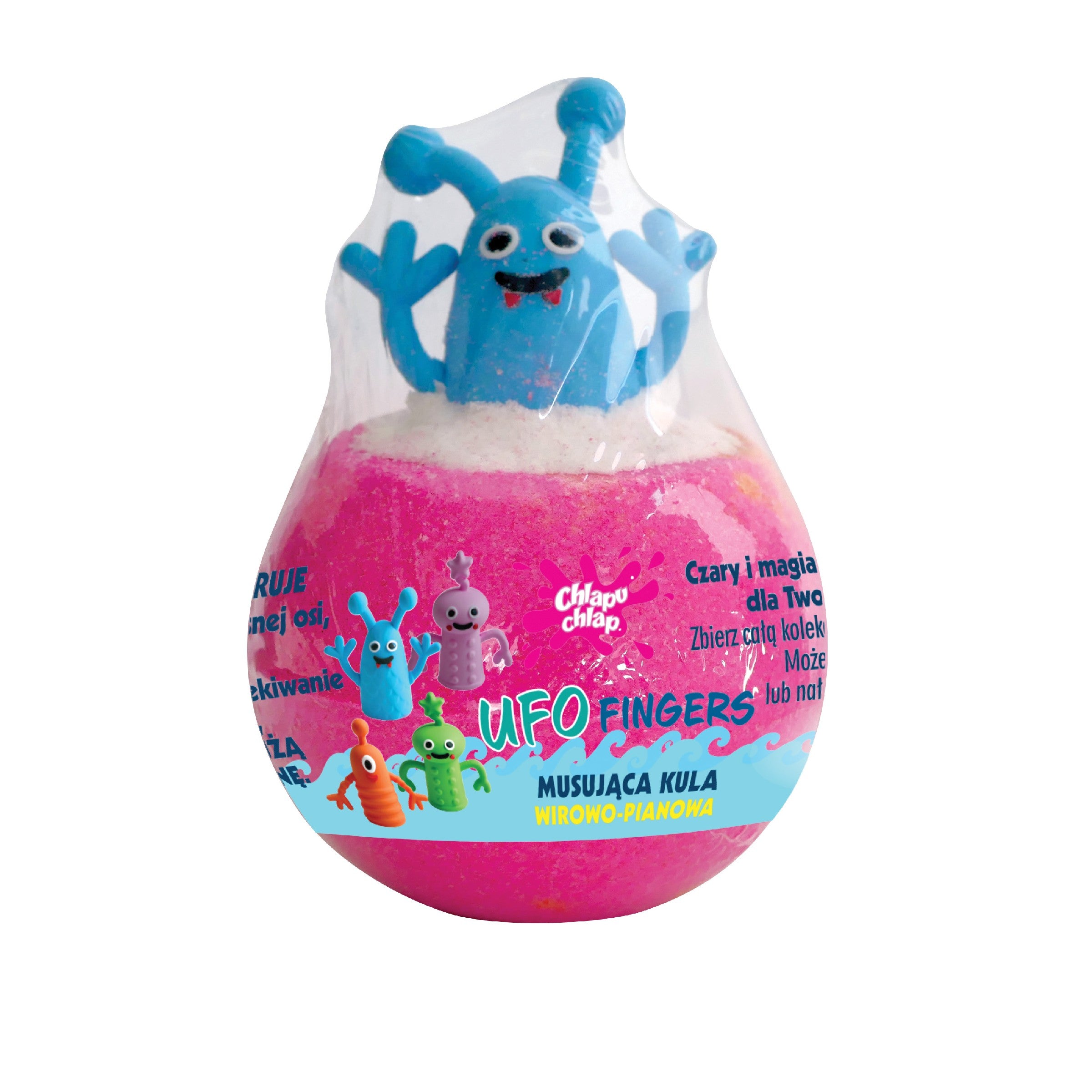 CHLAPU CHLAP Vortex Foamy Sparkling Bath Ball Ufo Fingers - raspberry marshmallow scent  - Vaistine1.lt | WestPharmacy.eu