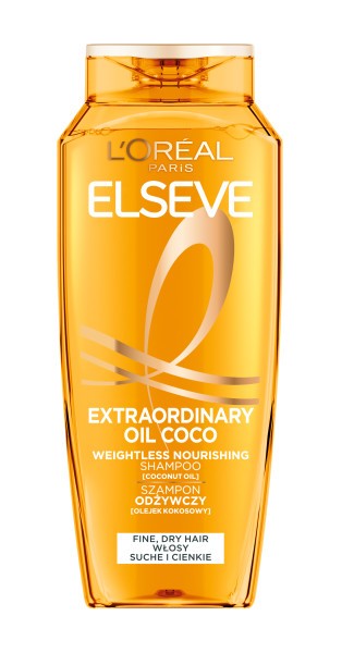 LOREAL ELSEVE Magical Power of Oils Light nourishing shampoo for normal or dry hair Coconut 400 ml  - Vaistine1.lt | WestPharmacy.eu