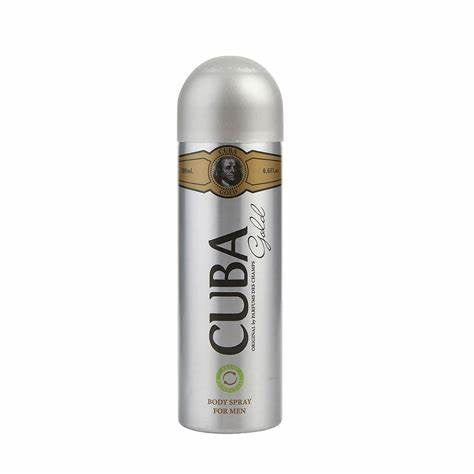 CUBA Gold Perfumed Deodorant for Men 200 ml  - Vaistine1.lt | WestPharmacy.eu