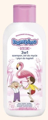 NIVEA Bambino Kids 3-in-1 Shampoo Shower Gel and Bath Liquid - Flamingo 400ml  - Vaistine1.lt | WestPharmacy.eu