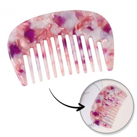 ECARLA Marble acetate pocket comb for detangling hair SCZ16R  - Vaistine1.lt | WestPharmacy.eu