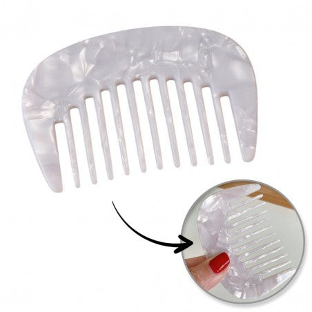 ECARLA Marble acetate pocket comb for detangling hair SCZ16B  - Vaistine1.lt | WestPharmacy.eu