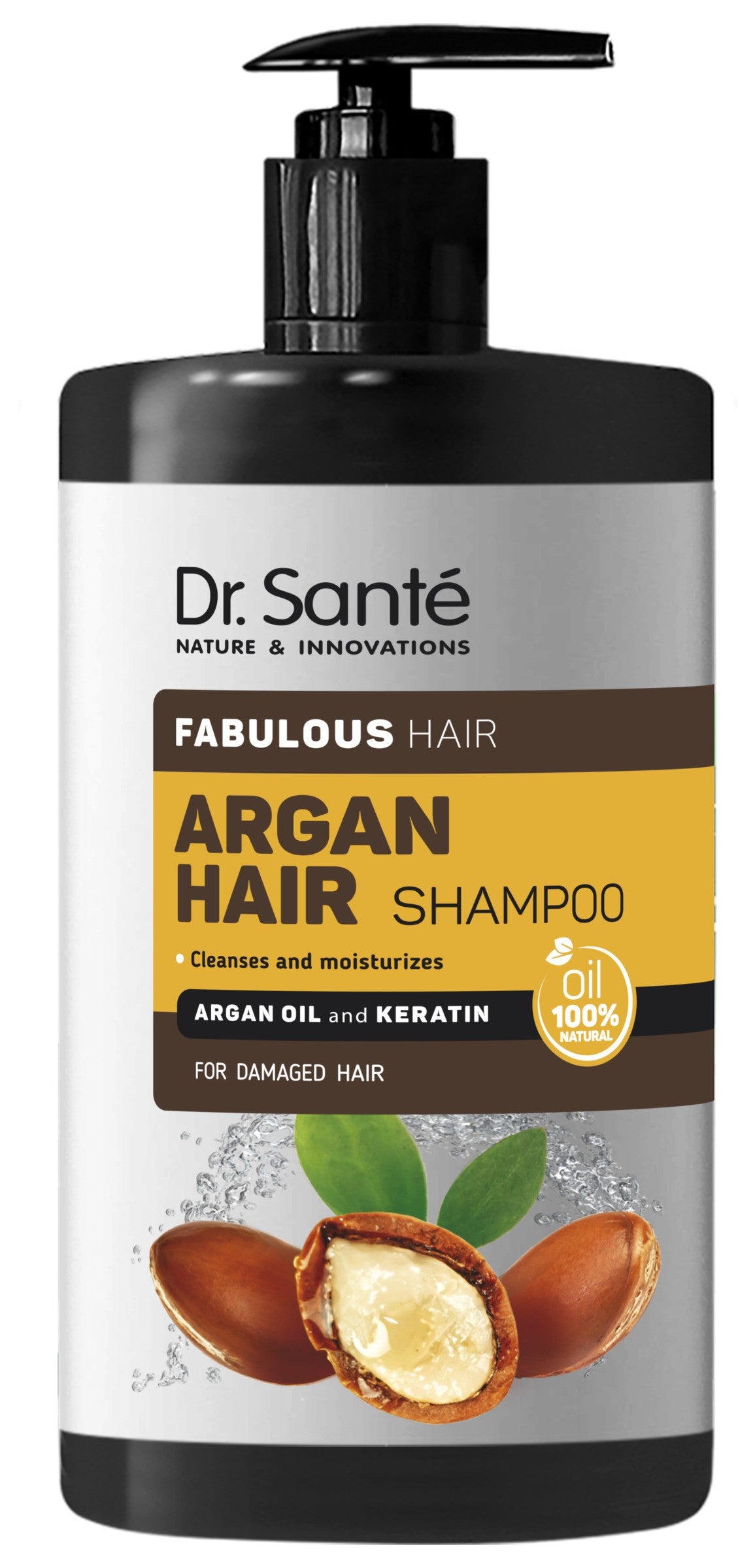 DR.SANTE Argan Hair Cleansing and moisturizing shampoo with argan oil and keratin 1000 ml | Vaistine1.lt | WestPharmacy.eu