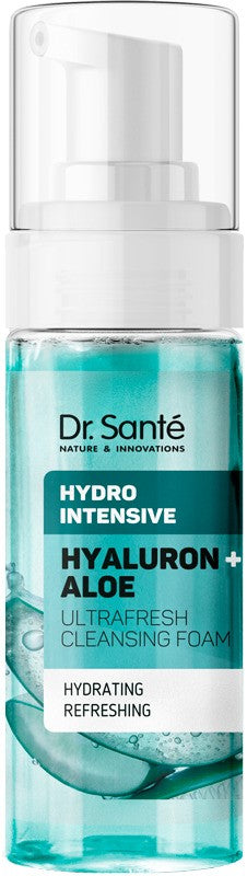 DR.SANTE Hydro Intensive Cleansing Foam for Face Hyaluron+Aloe 150 ml | Vaistine1.lt | WestPharmacy.eu