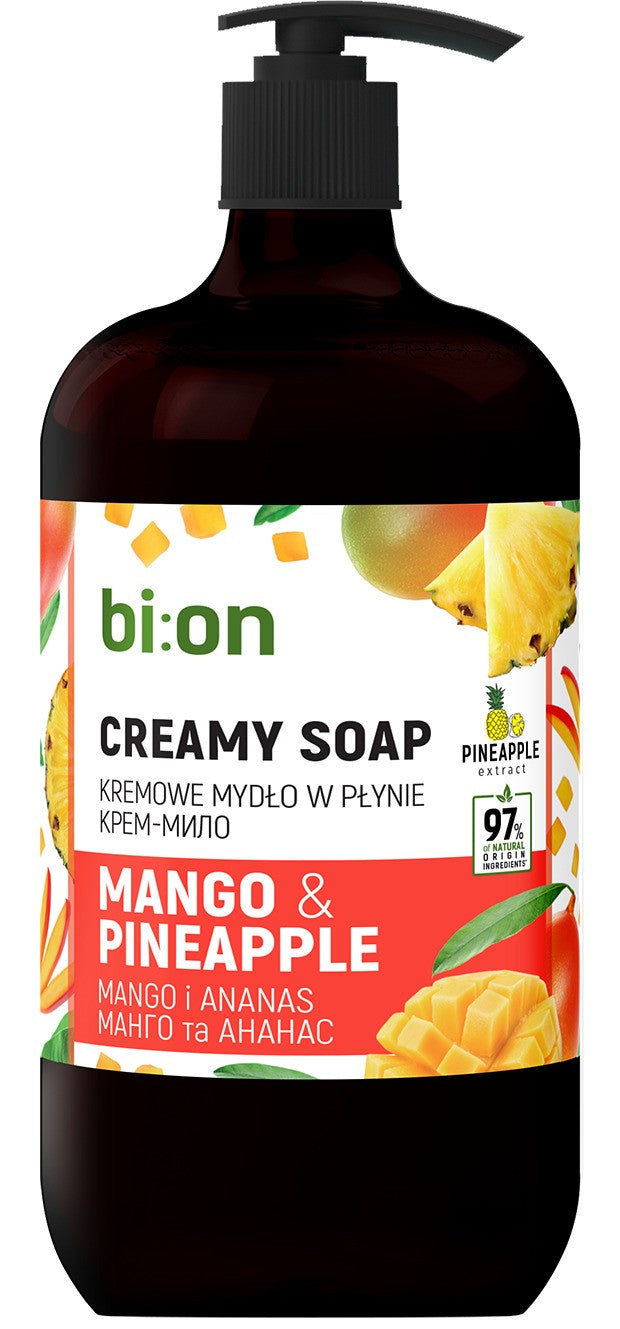 BIO NATURELL Creamy liquid soap with pump Mango and Pineapple 946 ml  - Vaistine1.lt | WestPharmacy.eu
