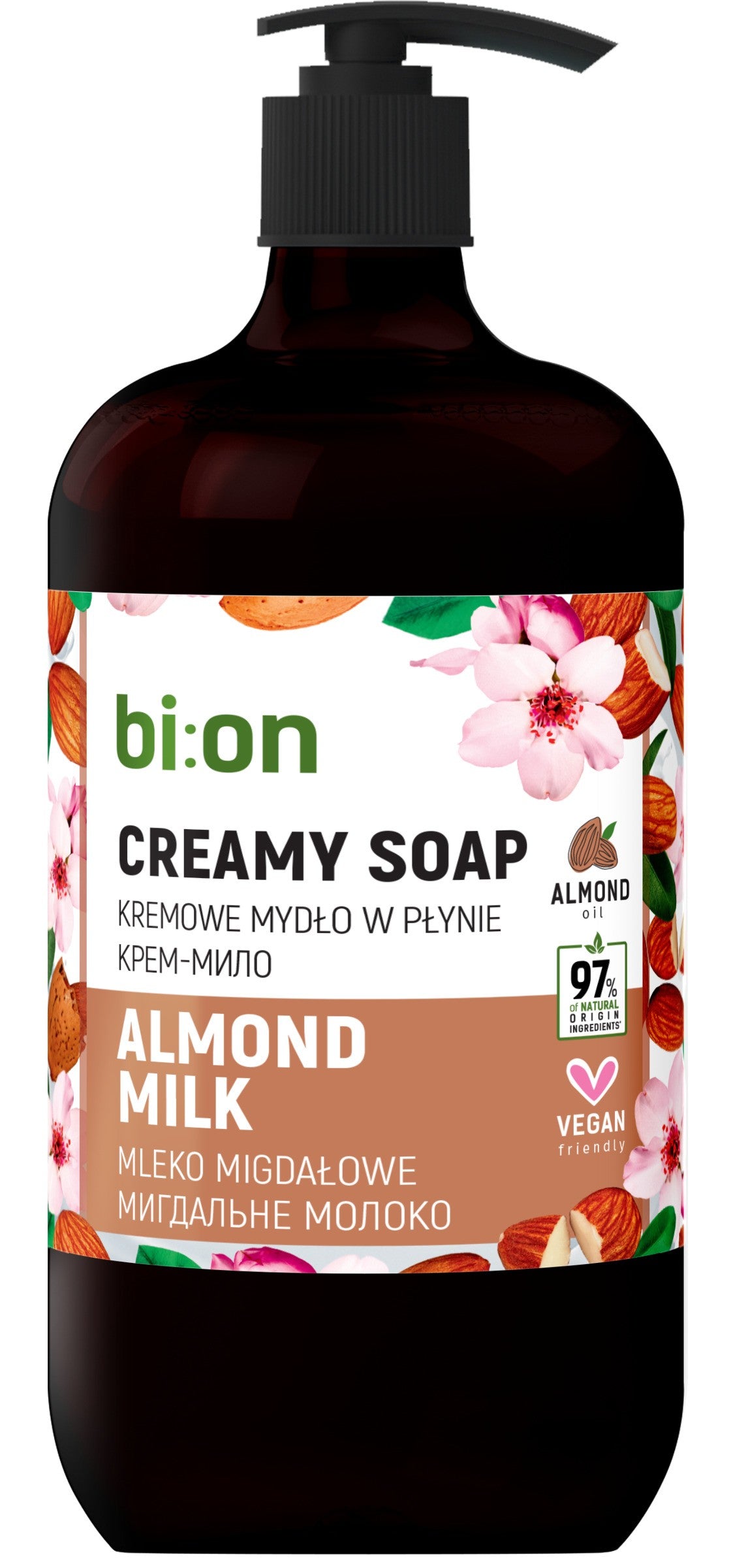 BIO NATURELL Cream liquid soap with pump Almond 946 ml  - Vaistine1.lt | WestPharmacy.eu