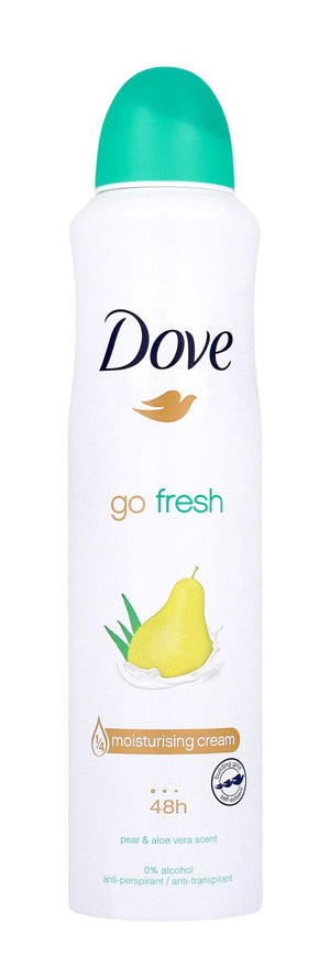 DOVE Go Fresh Deodorant antiperspirant for women spray Pearl & Aloe vera scent 250 ml.  - Vaistine1.lt | WestPharmacy.eu