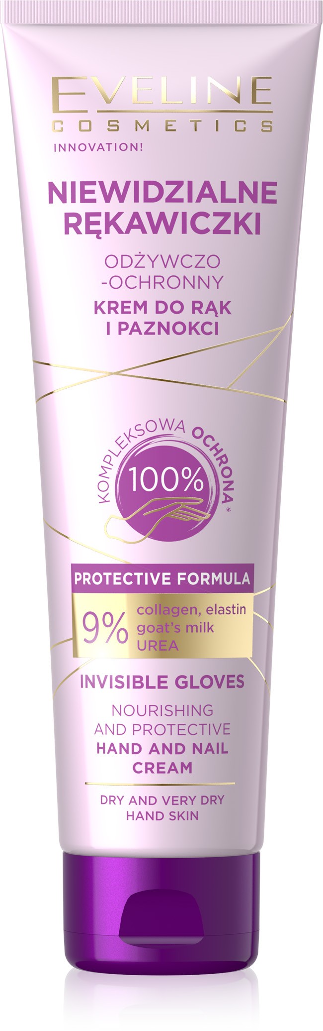 EVELINE Invisible Gloves Nourishing and Protective Hand and Nail Cream 75 ml  - Vaistine1.lt | WestPharmacy.eu