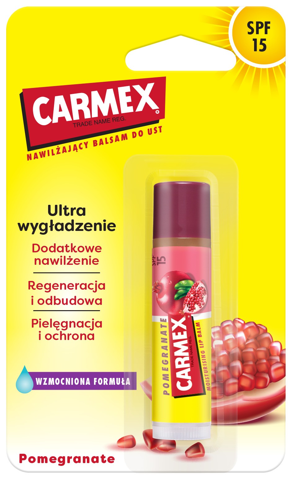 Carmex Protective lipstick stick Pomegranate 4.25g | Vaistine1.lt | WestPharmacy.eu