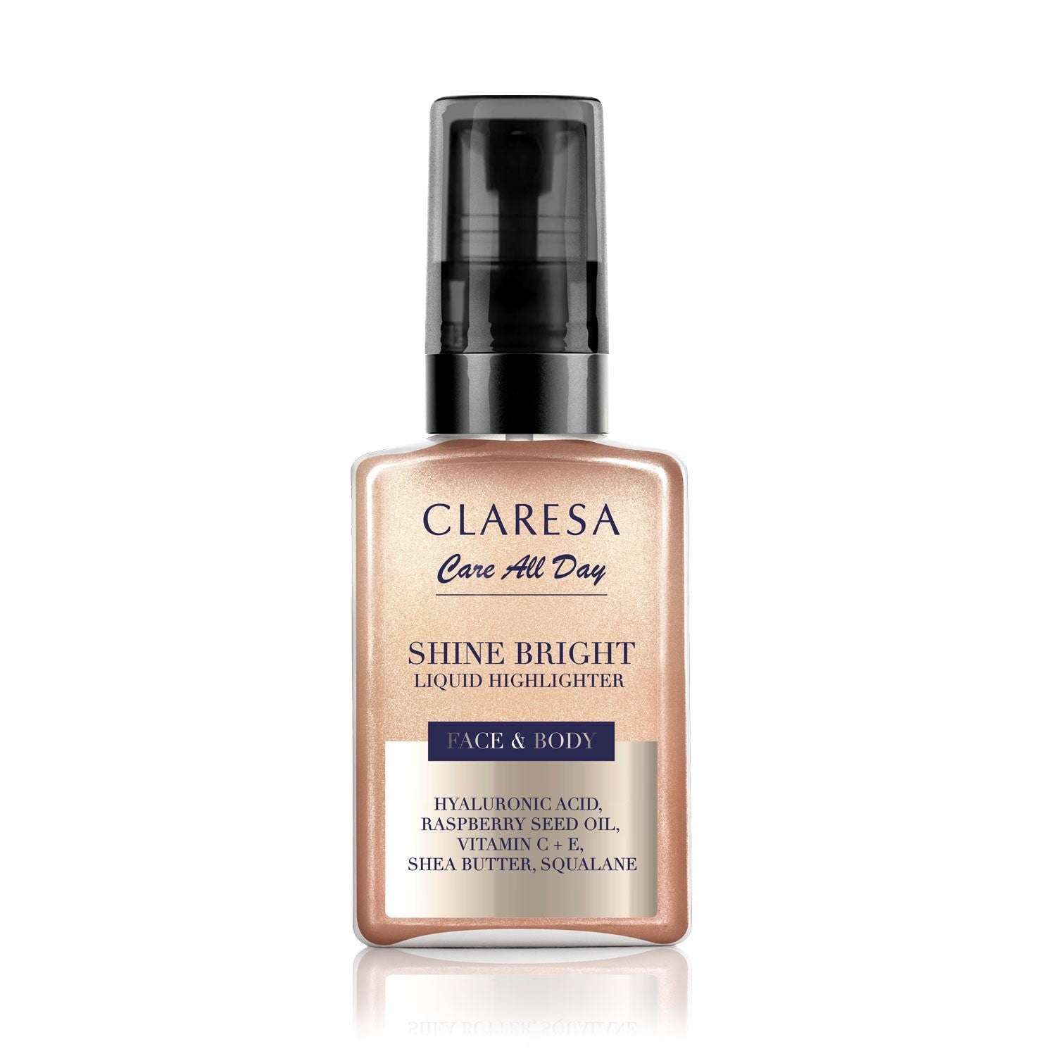 CLARESA Shine Bright Body Liquid Highlighter 50 ml.  - Vaistine1.lt | WestPharmacy.eu