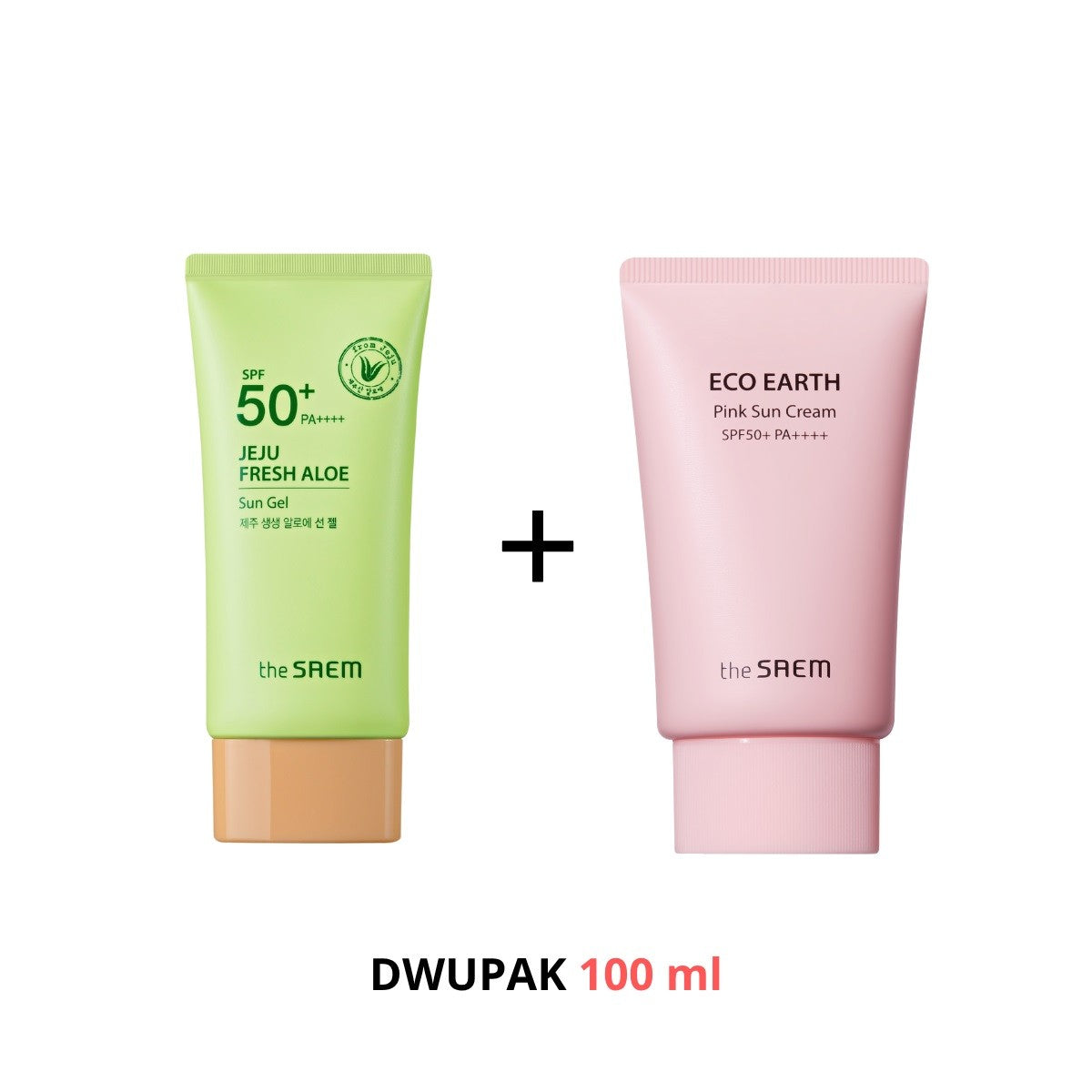 SAEM Package SPF50+ - JEJU SUN GEL + ECO PINK SUN  - Vaistine1.lt | WestPharmacy.eu