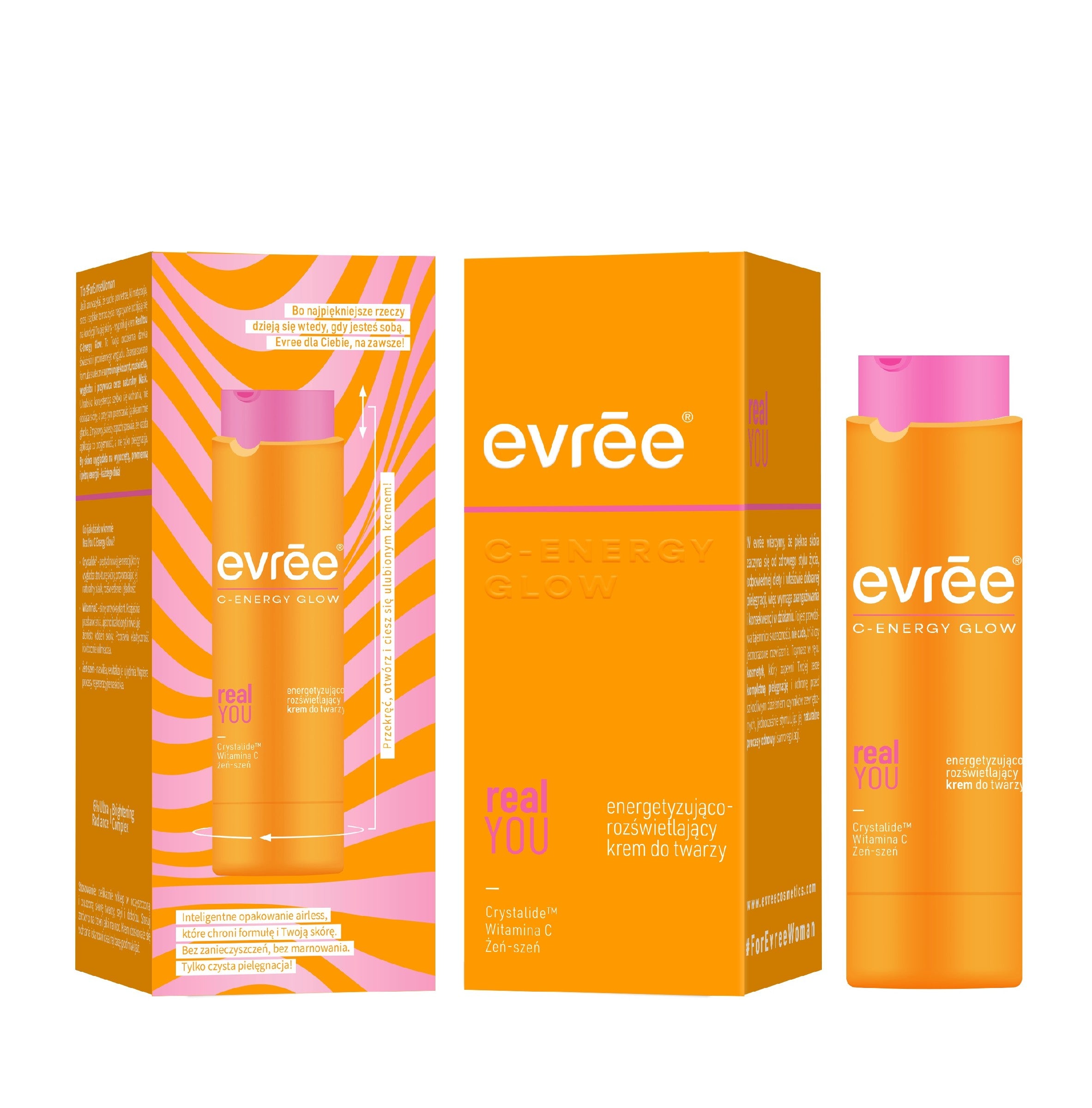 EVREE C-Energy Glow Energizing and Brightening Face Cream Real You 45 ml | Vaistine1.lt | WestPharmacy.eu