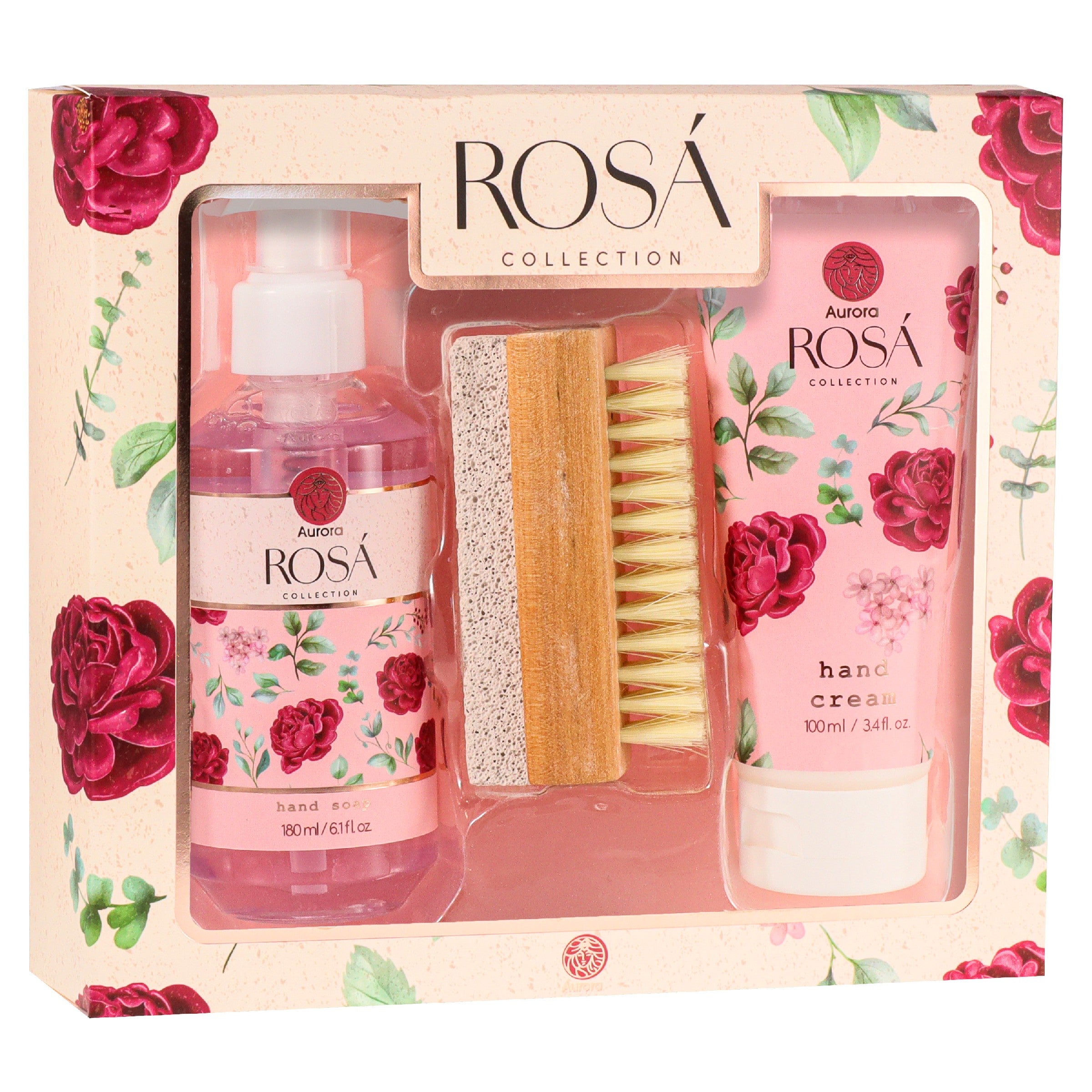 AURORA Gift set with Rosa Box brush - 3 products | Vaistine1.lt | WestPharmacy.eu