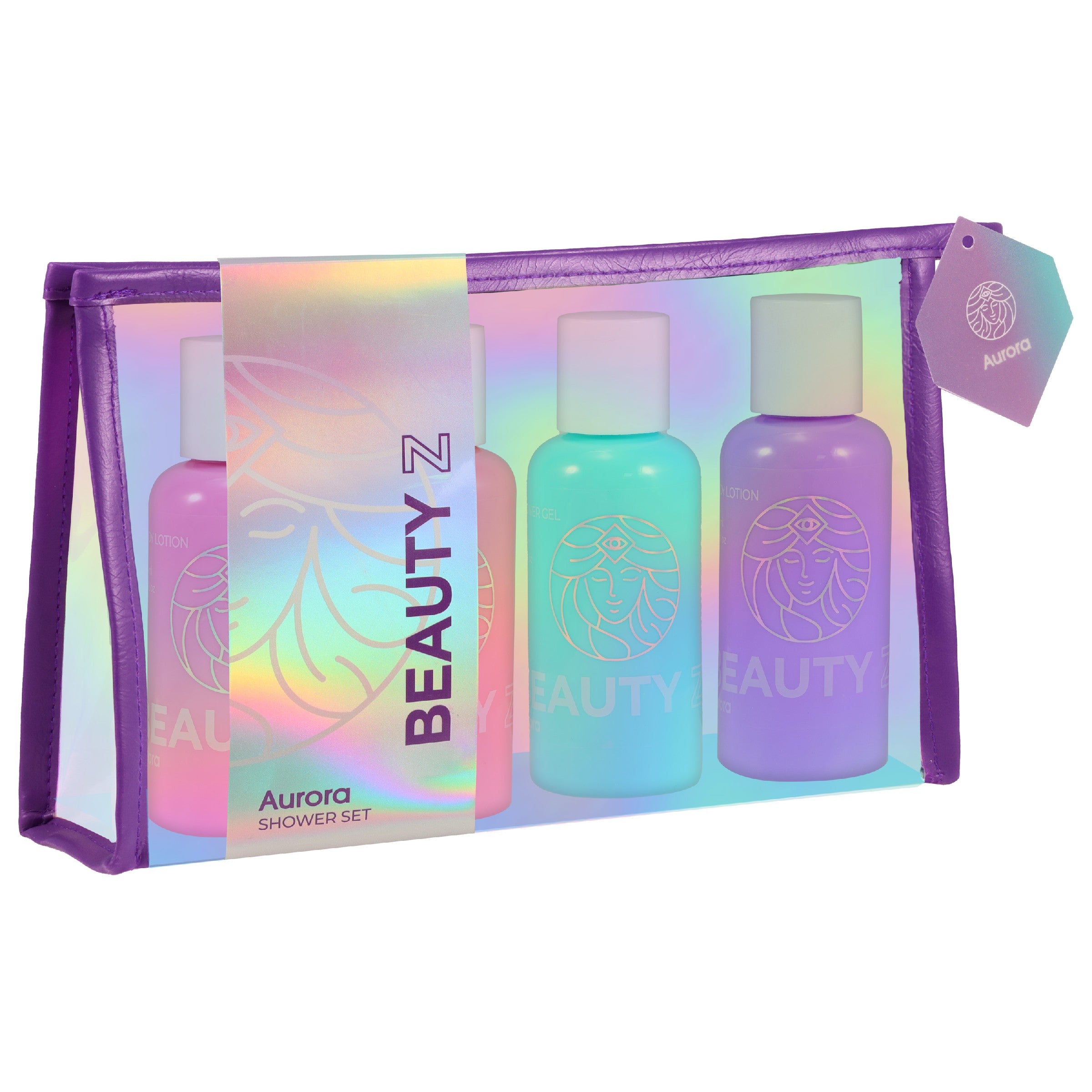 AURORA Beauty Gift Set with Peony & Rose Cosmetic Bag - 4 products | Vaistine1.lt | WestPharmacy.eu