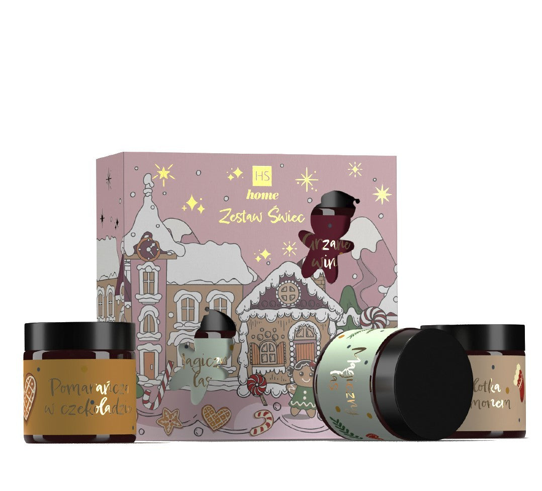 HISKIN Gift set of 3 pink soy candles | Vaistine1.lt | WestPharmacy.eu