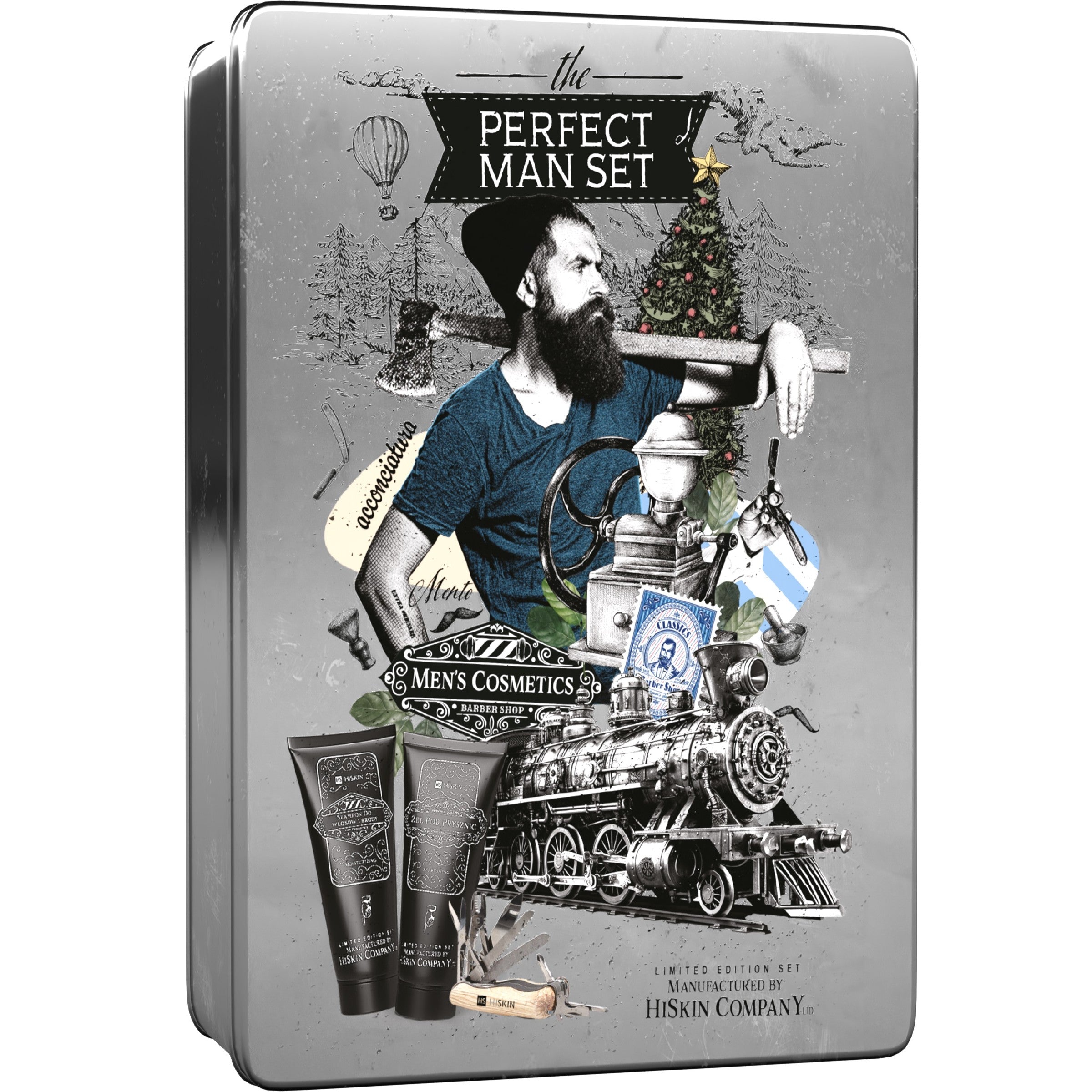 HISKIN Gift set for men Hair shampoo + Body wash + Pocket knife | Vaistine1.lt | WestPharmacy.eu