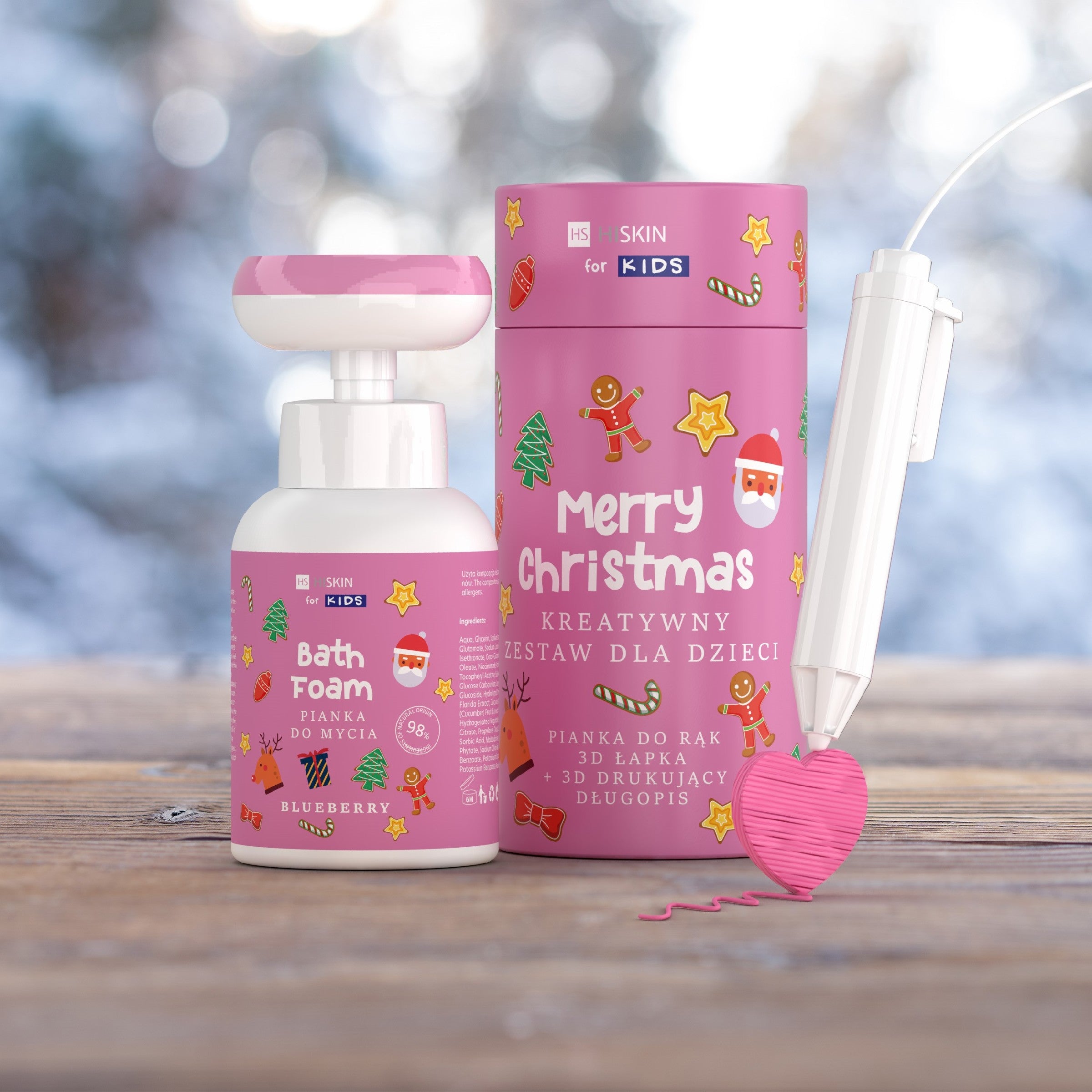 HISKIN Christmas Set Kids for girls pink - Raspberry | Vaistine1.lt | WestPharmacy.eu