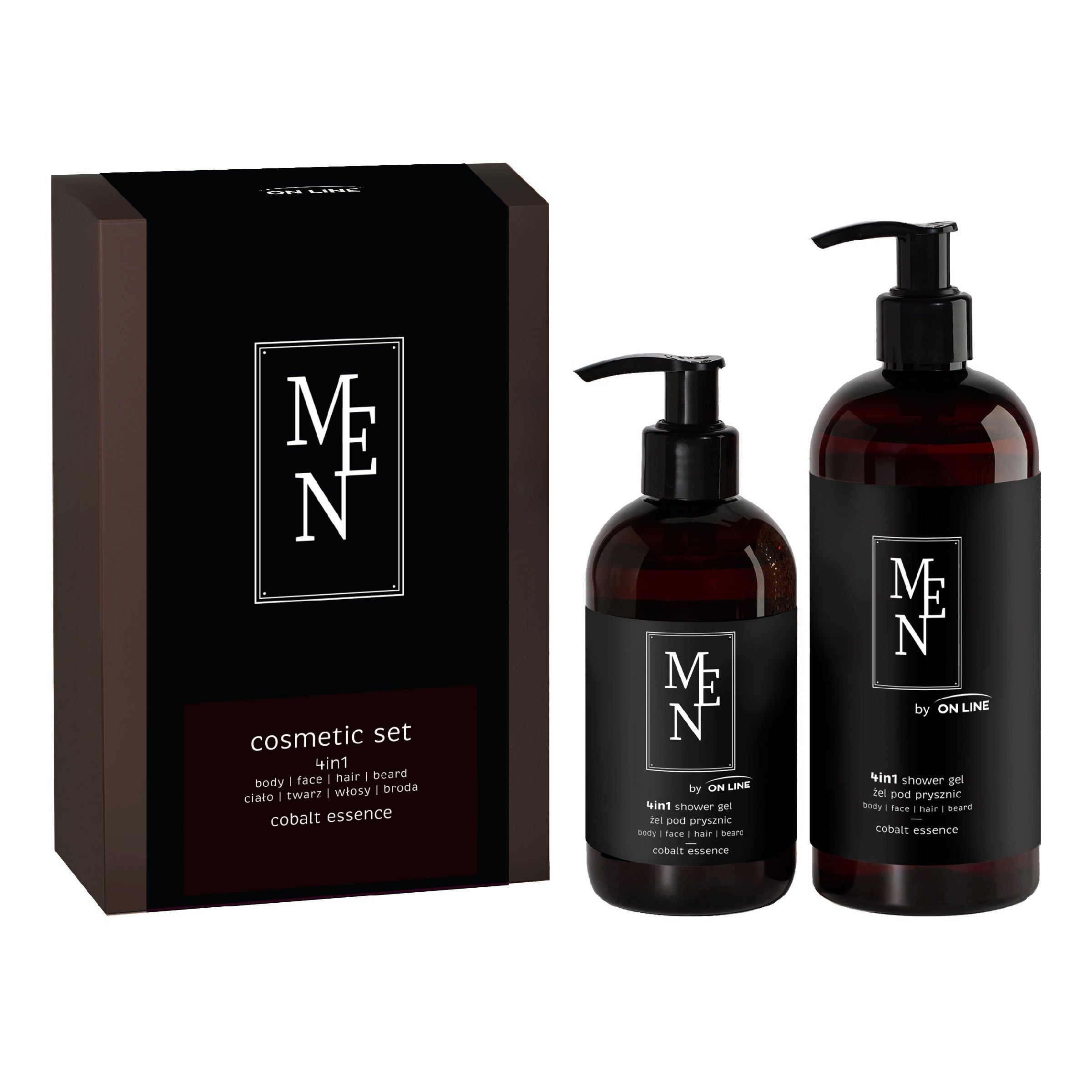 ON LINE Men's Set  Shower Gel 400 ml +  Shower Gel 240 ml | Vaistine1.lt | WestPharmacy.eu