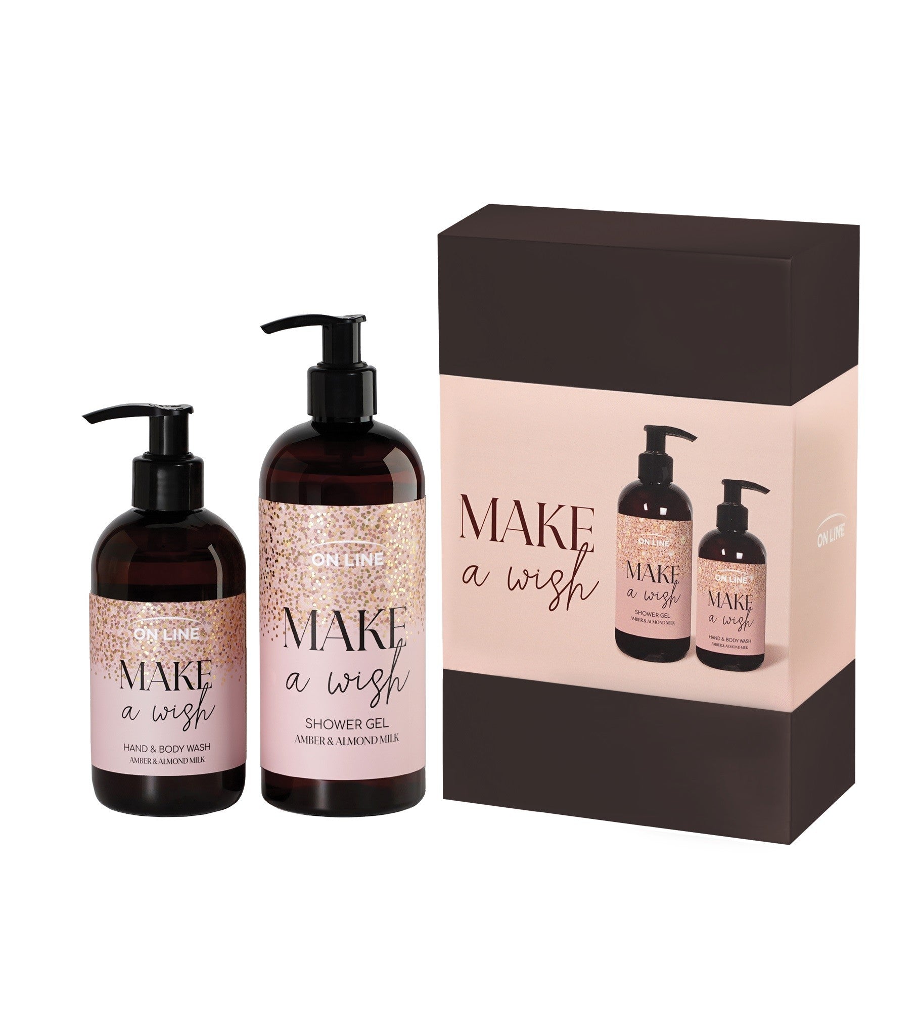 ON LINE Make a Wish Alomond Set  Body soap 250 ml + Shower gel 400 ml | Vaistine1.lt | WestPharmacy.eu