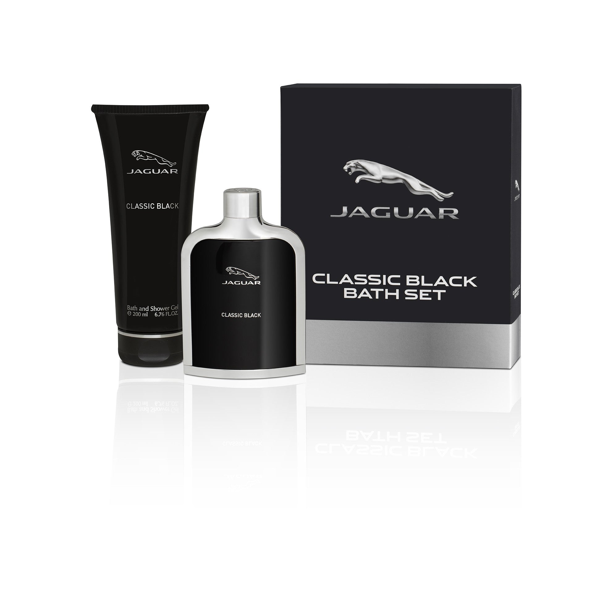 JAGUAR Classic Black Men's Gift Set (100 ml Eau de Toilette + 200 ml Shower Gel) | Vaistine1.lt | WestPharmacy.eu