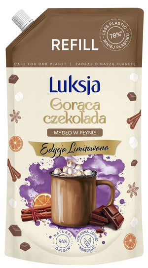 LUKSJA Hot Chocolate Liquid Soap - 900 ml refill | Vaistine1.lt | WestPharmacy.eu