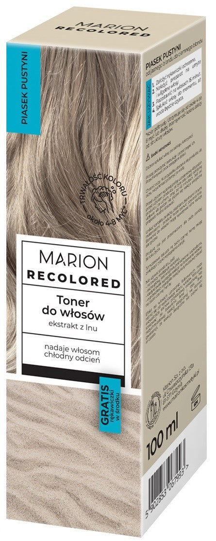 MARION Recolored Hair Toner Desert Sand 100 ml | Vaistine1.lt | WestPharmacy.eu