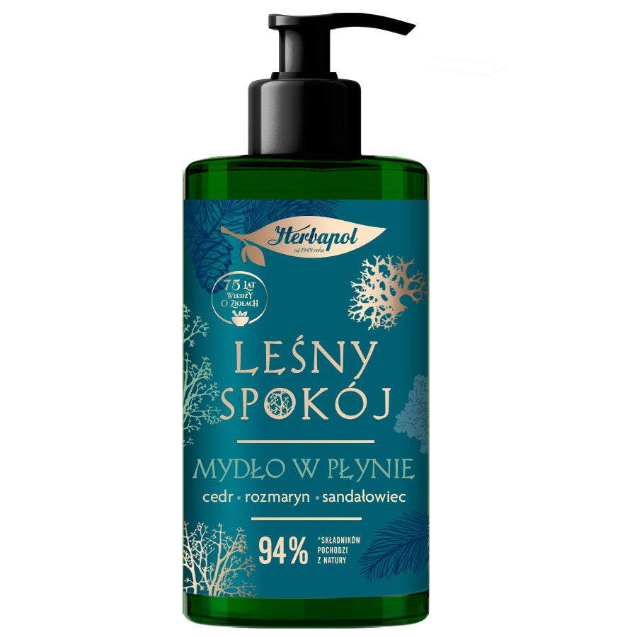 HERBAPOL Forest Serenity Kedro ir rozmarino skystas muilas 390 ml | Vaistine1.lt | WestPharmacy.eu