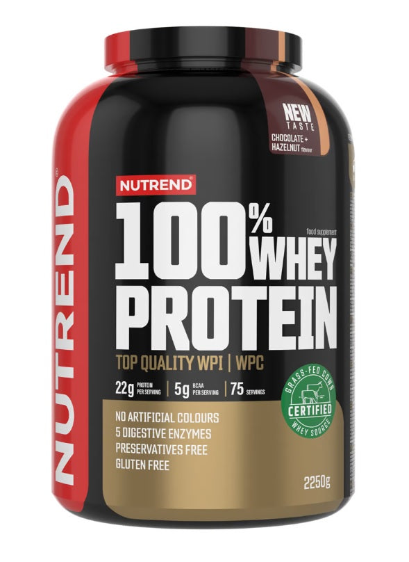 100% Whey Protein, Chocolate & Hazelnut - 2250g - Nutrend