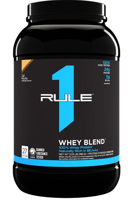R1 Whey Blend, Cafe Mocha - 918g - Rule One