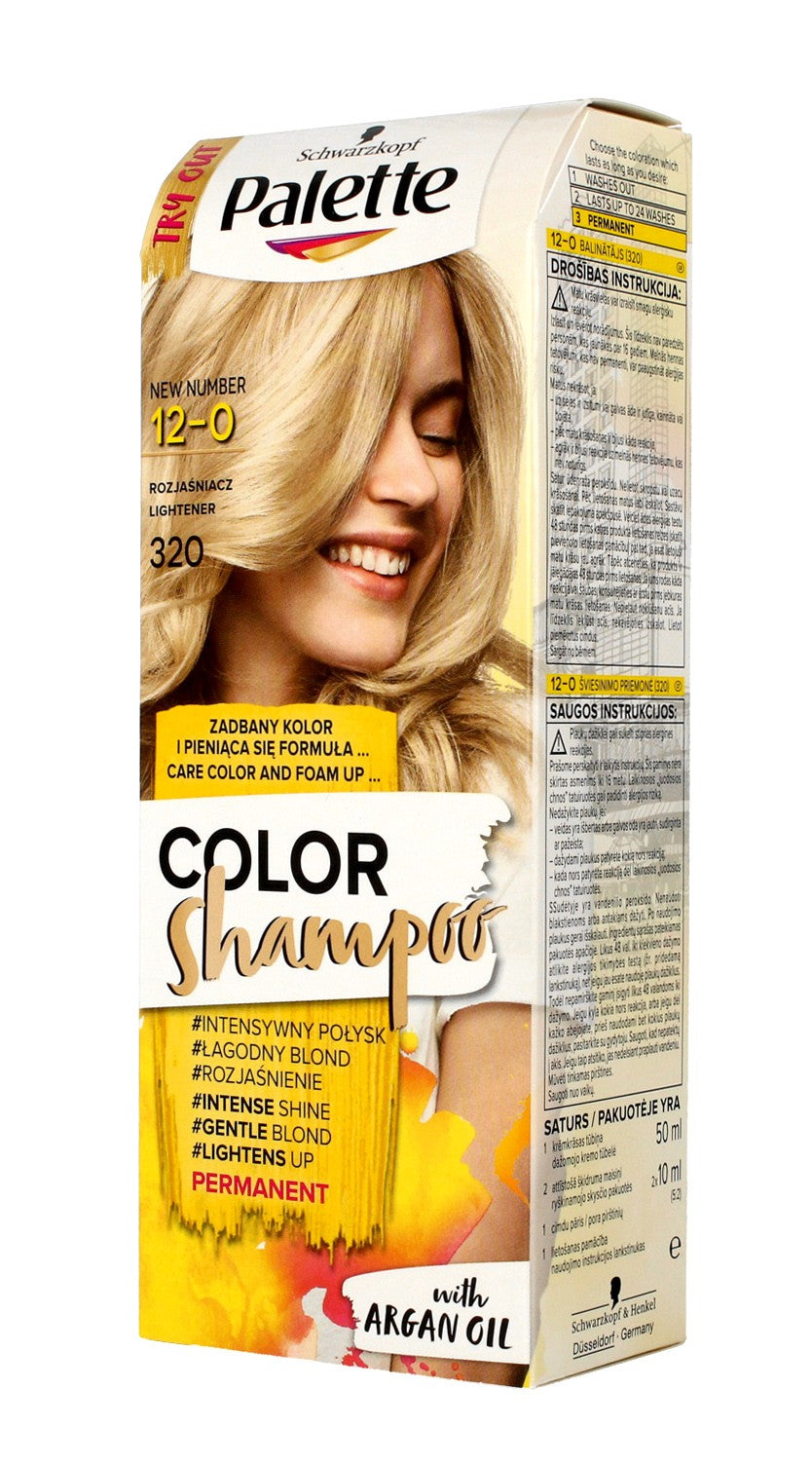 Palette Color Shampoo Coloring Shampoo No. 12-0 (320) Lightener 1pc. | Vaistine1.lt