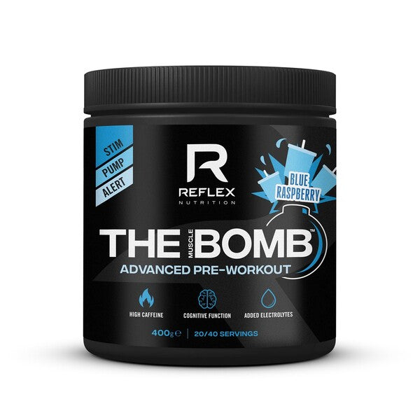 The Muscle Bomb, Blue Raspberry - 400g - Reflex Nutrition
