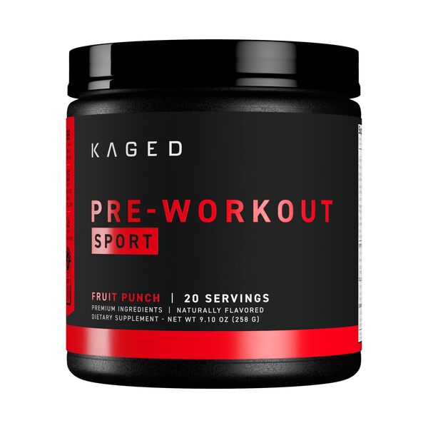 Pre-Workout Sport, Fruit Punch - 258g - Kaged Muscle
