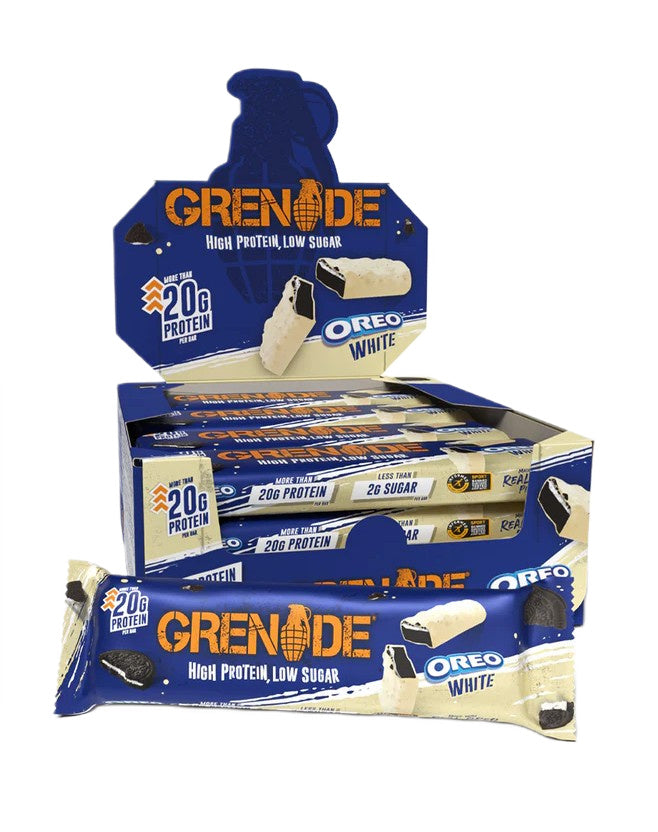 Protein Bars, OREO White - 12 x 60g - Grenade