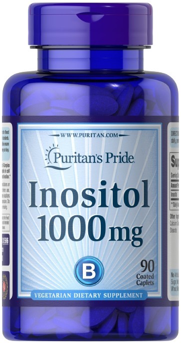 Inositol, 1000mg - 90 caplet - Puritan's Pride