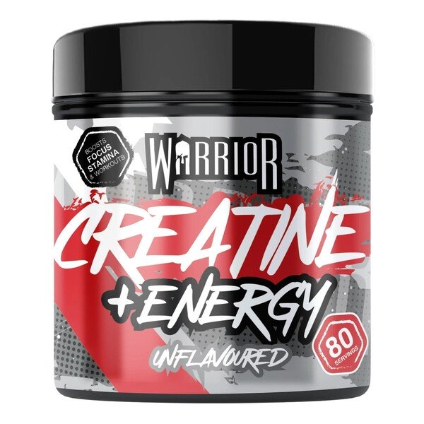 Creatine + Energy, Unflavoured - 360g - Warrior