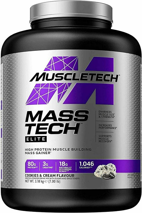 Mass-Tech Elite, Cookies & Cream - 3180g - MuscleTech