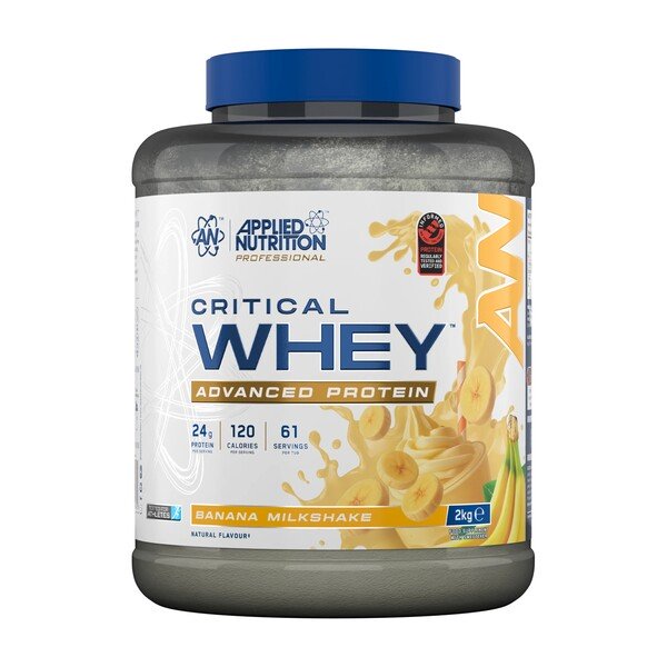 Critical Whey, Banana Milkshake - 2000g - Applied Nutrition