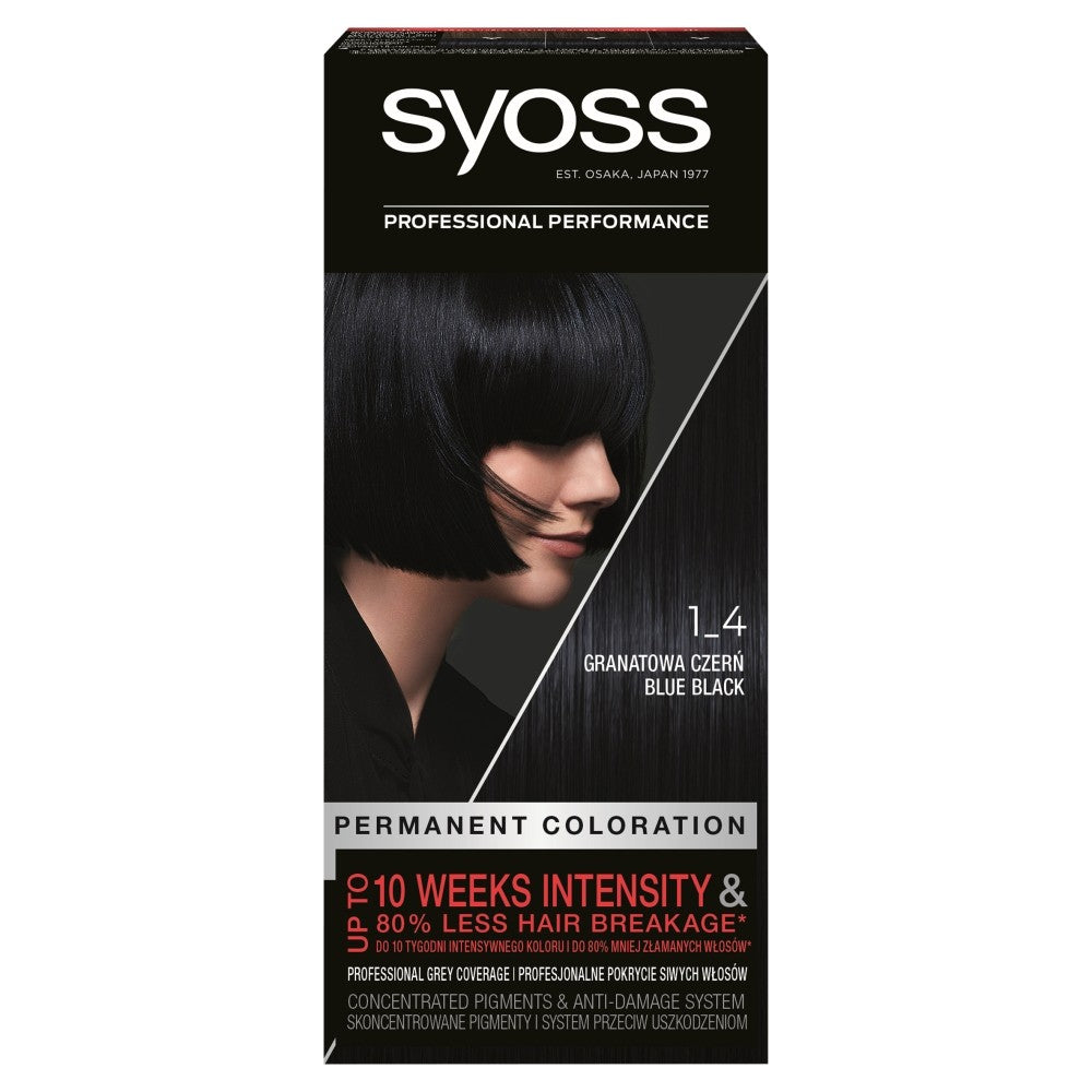 Schwarzkopf Syoss Hair Color Blue Black No. 1-4 1pc. | Vaistine1.lt