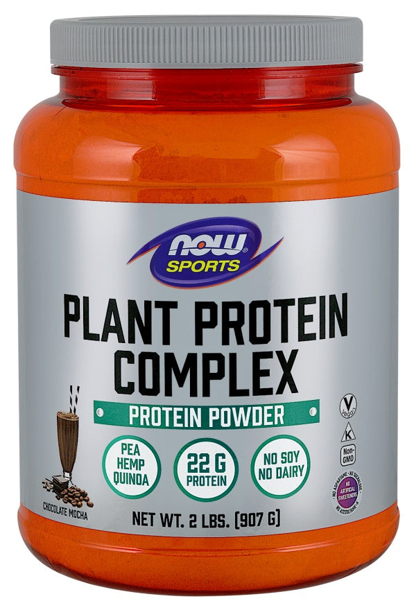 Plant Protein Complex, Chocolate Mocha - 907g - NOW Foods