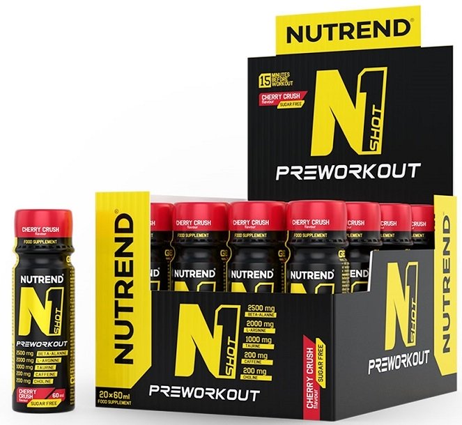 N1 Shot, Cherry Crush - 20 x 60 ml. - Nutrend
