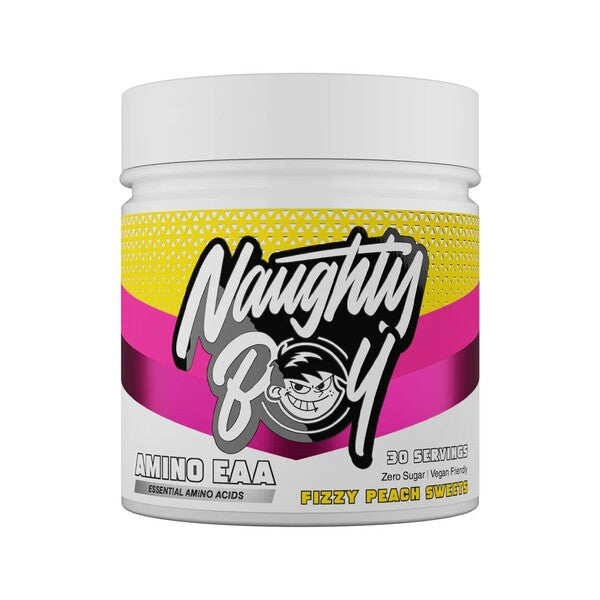 Amino EAA, Fizzy Peach Sweets - 345g - Naughty Boy