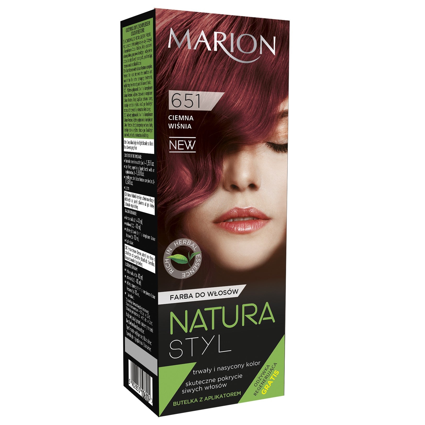 Marion Hair Color Natura Styl No. 651 Dark Cherry | Vaistine1.lt