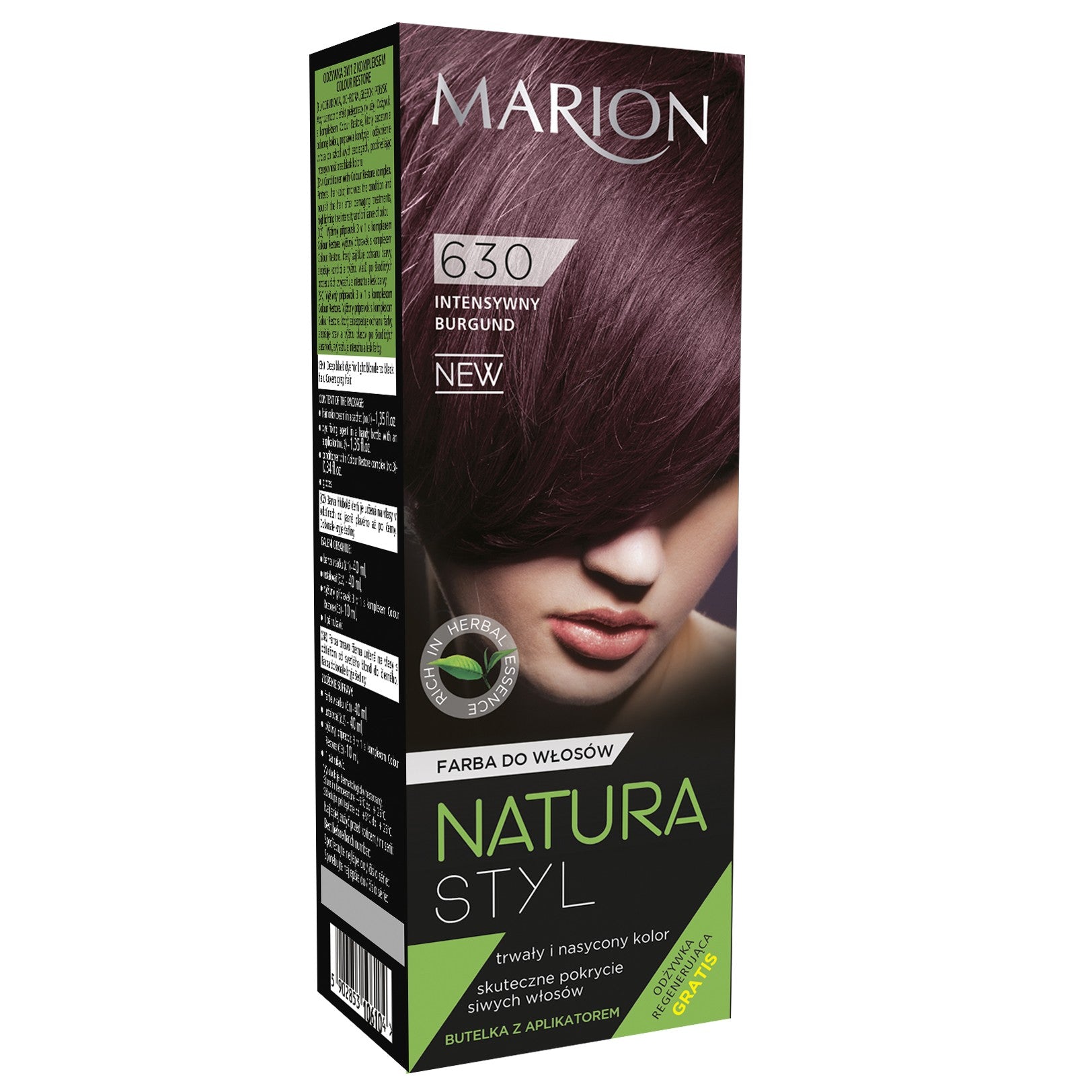 Marion Hair Color Natura Styl No. 630 intense burgundy | Vaistine1.lt