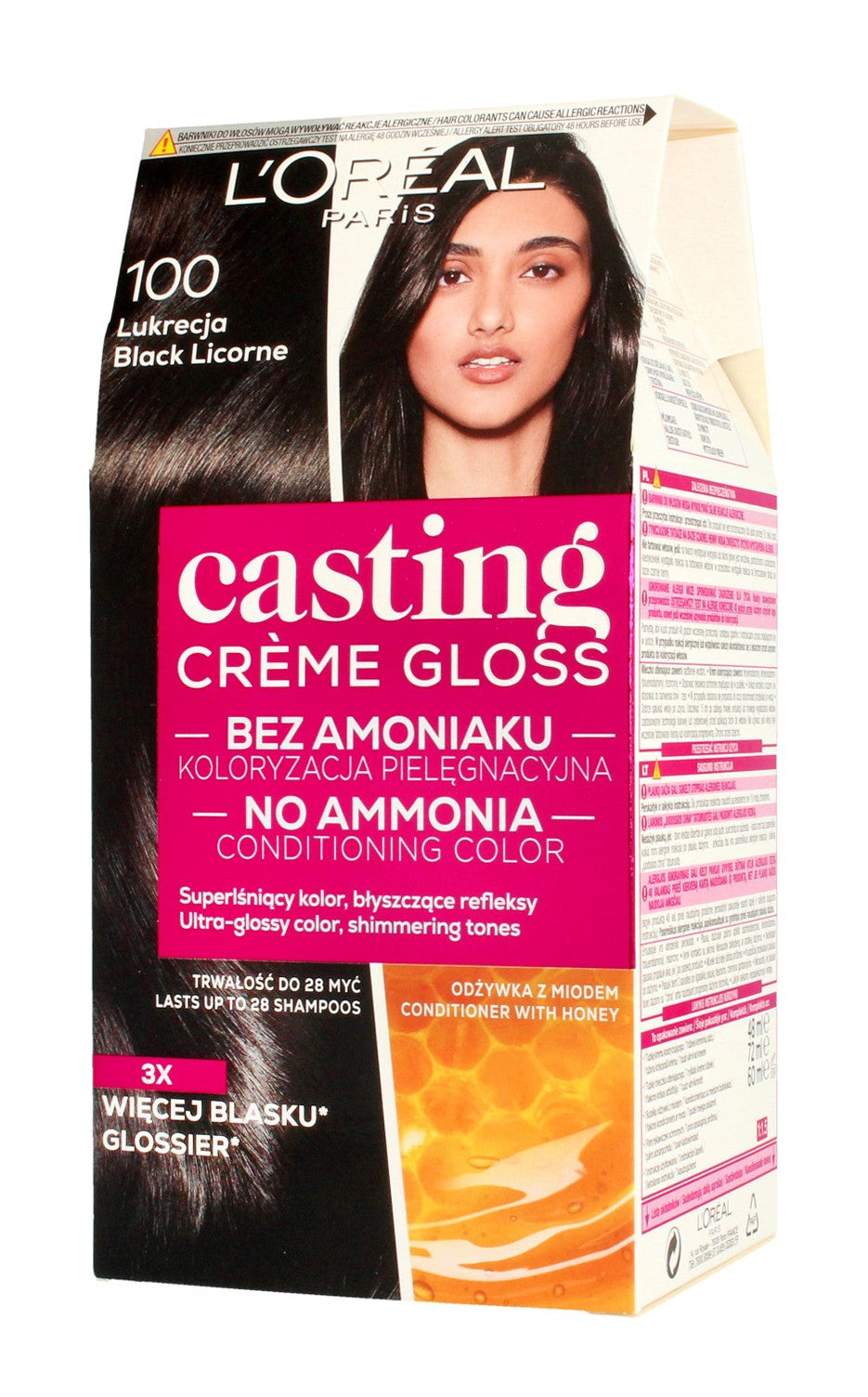Casting Creme Gloss Coloring Cream No. 100 Licorice 1pc. | Vaistine1.lt | WestPharmacy.eu